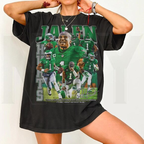 Comfort Colors Jalen Hurts Quotes Shirt, Football shirt, Classic 90s Graphic Tee - Picture 1 of 5